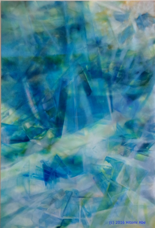 On the way &copy; 2016 Hitomi Abe, Oil on canvas